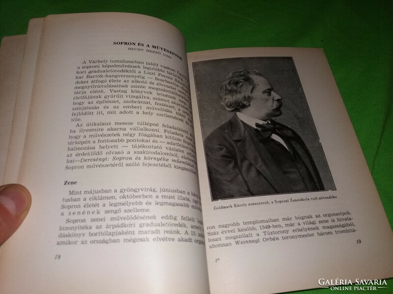 1959.Dr. Gimes Endre :Soproni útikalauz úti könyv gazdagon illusztrálva  képek szerint