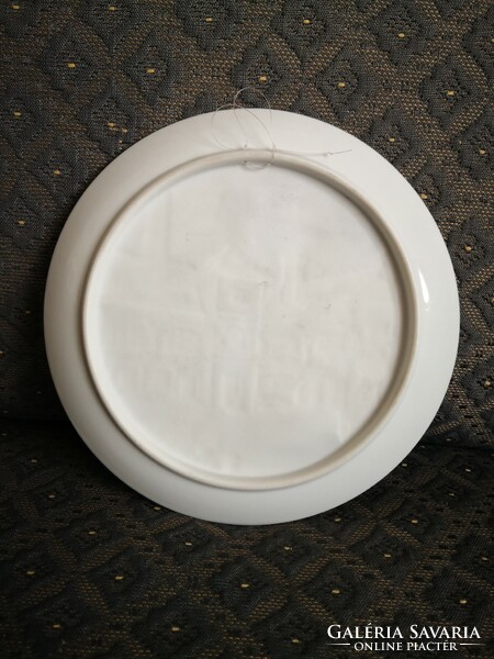 Herend lithophane plate - with the image of the Herend porcelain manufactory building