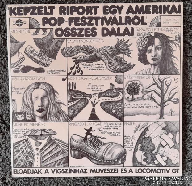 Tibor Déry, Gábor Presser, Anna Adamis - imaginary report by an American... Lp- hu 1973 -
