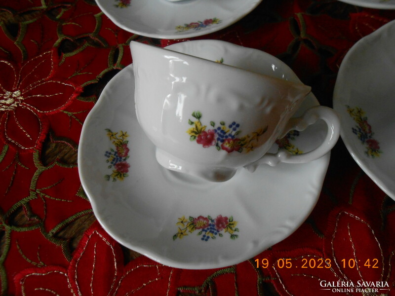 Zsolnay flower bouquet patterned coffee cup