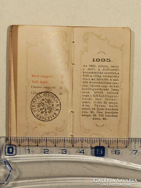 1895-ös tárca naptár