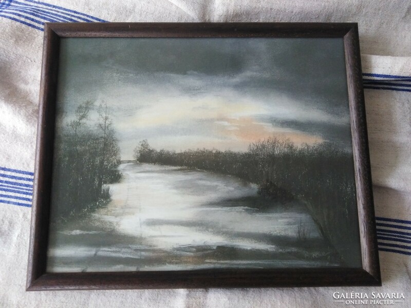 Winter landscape - painting print
