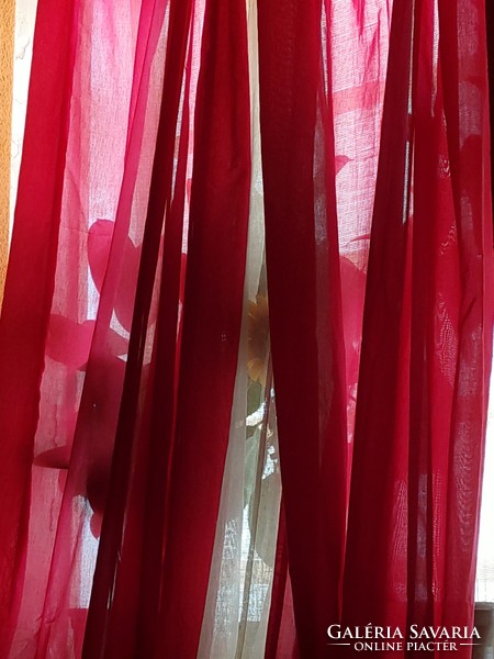 Raspberry red curtain shade blackout