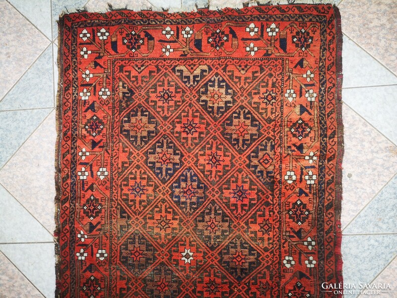 Antique Persian oriental rug with beautiful fine weave.