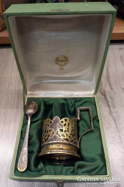 Antique Russian silver tea set