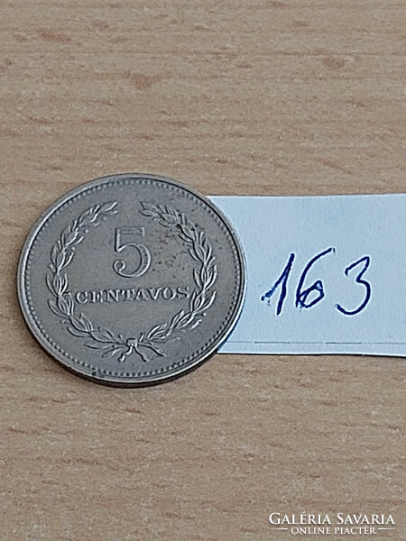 EL SALVADOR 5 CENTAVOS 1975 Acél réz-nikkel bevonattal  163.