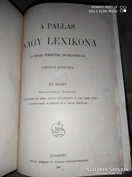 A Pallas Nagy Lexikona XV. kötet
