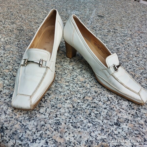 Gabor brand white leather shoes 41.5
