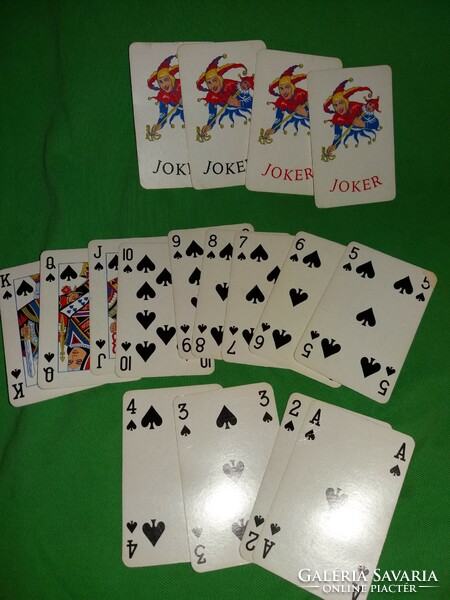 French rummy complete game card with light blue back from retro card manufacturer as shown in the pictures