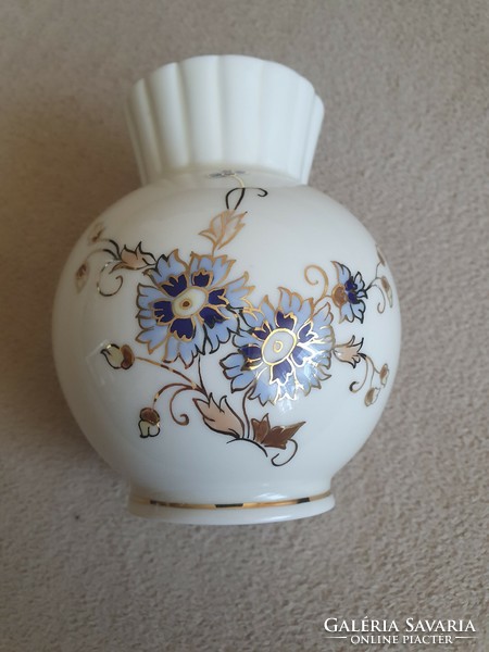 Zsolnay Búzavirágos váza 9,5×13cm