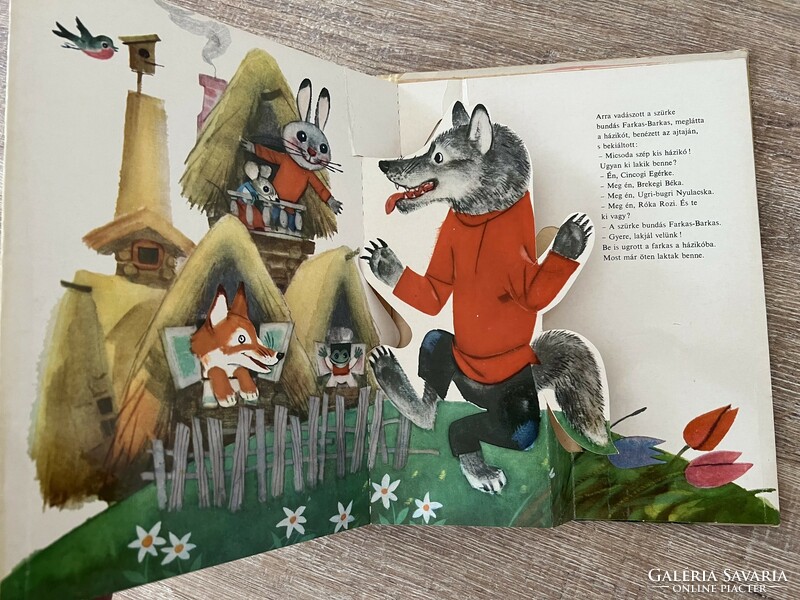 The cottage Russian folk tale spatial storybook 3d