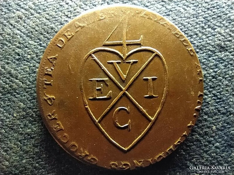 England 1/2 penny Lancashire - Manchester tea house token 1793 (id69483)