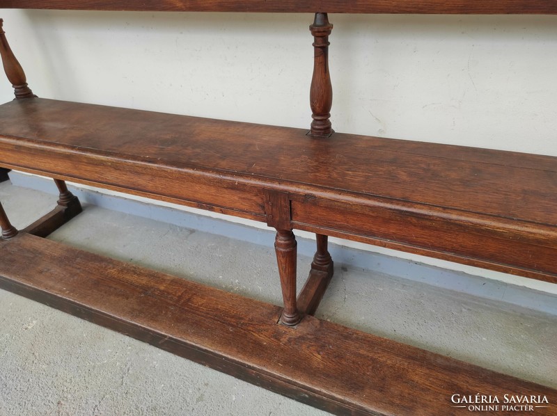 Antique baroque bench 18th - 19th century small chapel castle house of worship furniture 850 7416