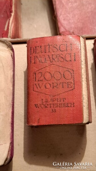 Antique mini dictionary collection personal delivery Budapest xv. District.
