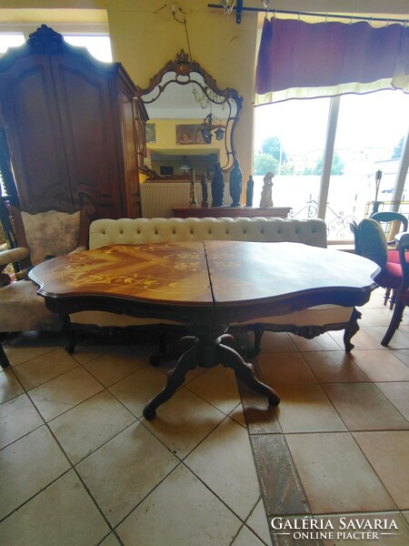 Inlaid dining table