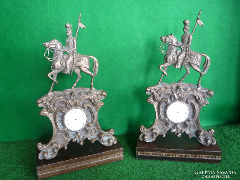 Fireplace clock case - pair.