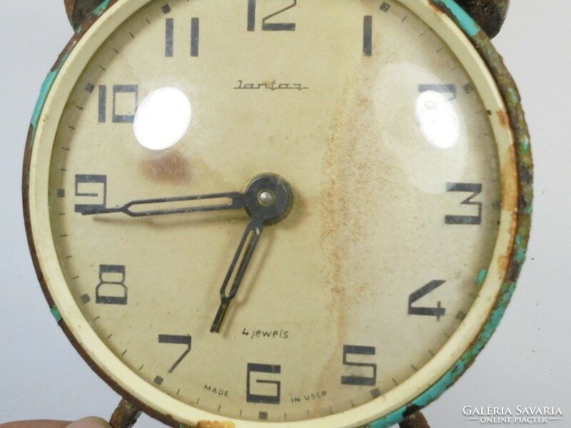 Retro régi Szovjet Jantar ébresztőóra ébresztő óra vekker - Made in USSR