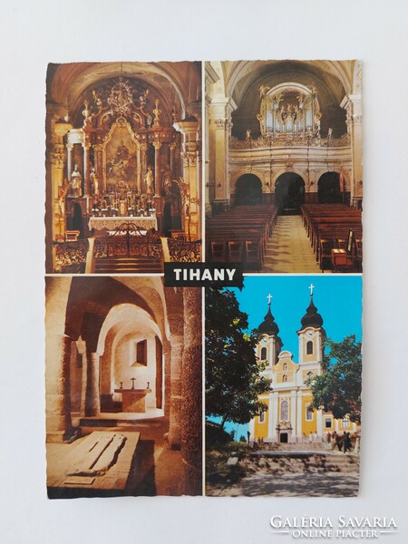 Régi képeslap 1985 Tihany retro fotó levelezőlap