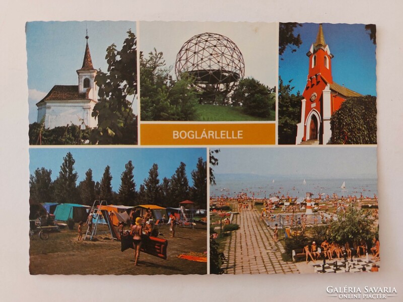 Régi képeslap Balaton retro fotó levelezőlap Boglárlelle
