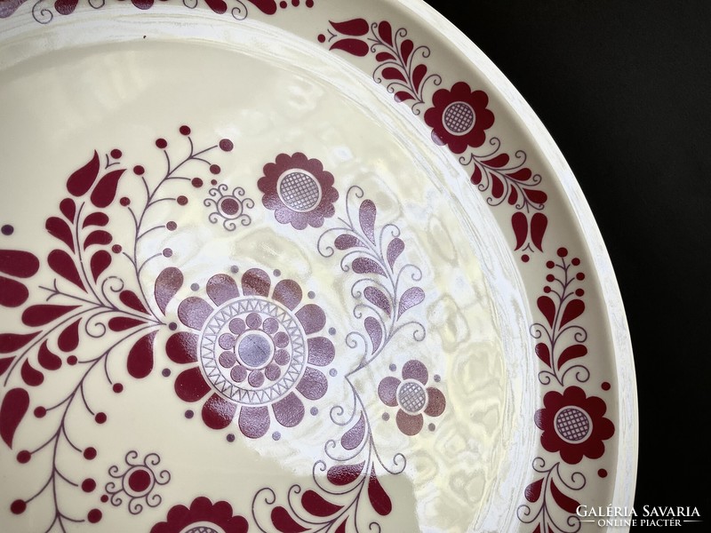 Alföldi vitrin nagy falitányér népi mályva dísz tányér 28,5 cm