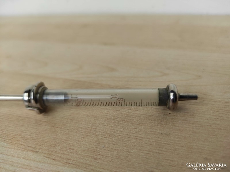Antique medical hospital device glass syringe without box 893 7450