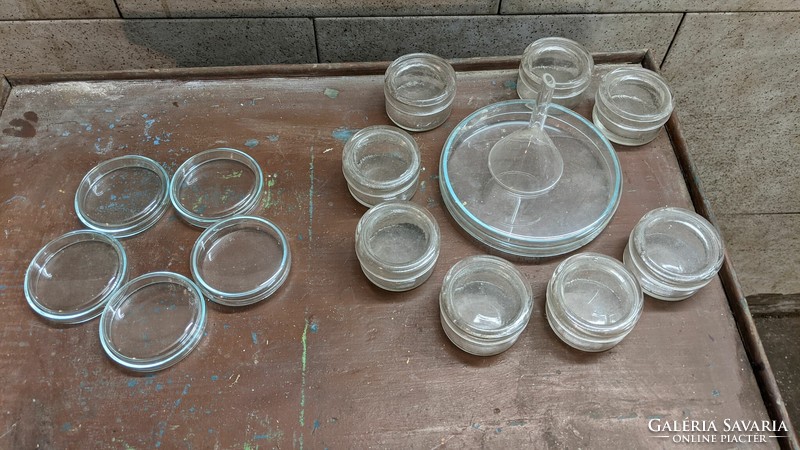 Apothecary glass jars - set