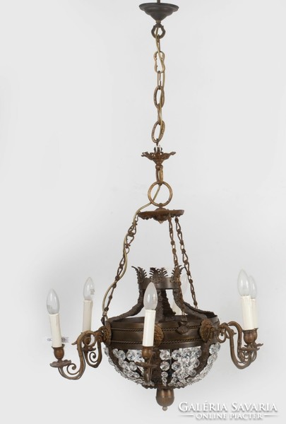 Empire style bronze chandelier