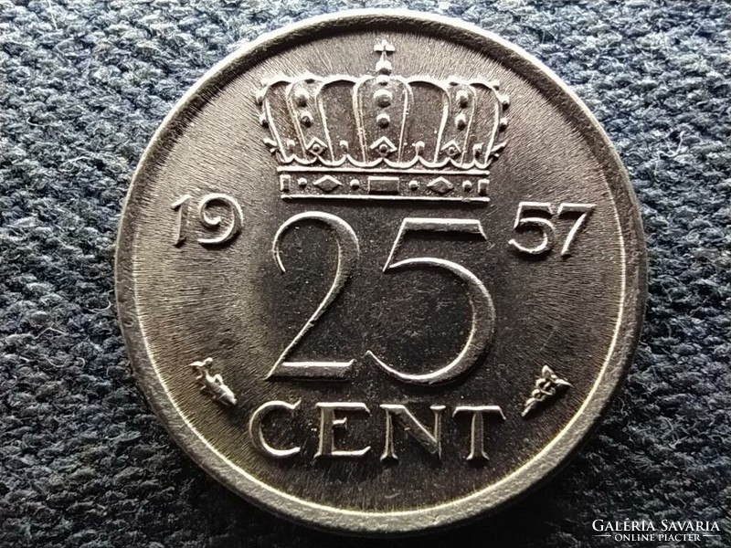 Netherlands i. Julianna (1948-1980) 25 cents 1957 (id72249)