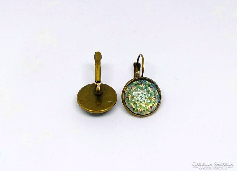 Mandala kaboson earrings
