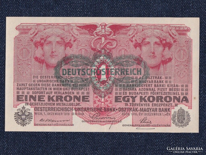 Osztrák-Magyar (háború alatt) 1 Korona bankjegy 1916 UNC (id62826)