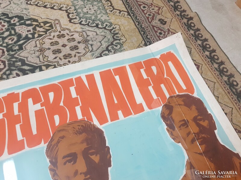 Régi kommunista propaganda plakát.Balogh László