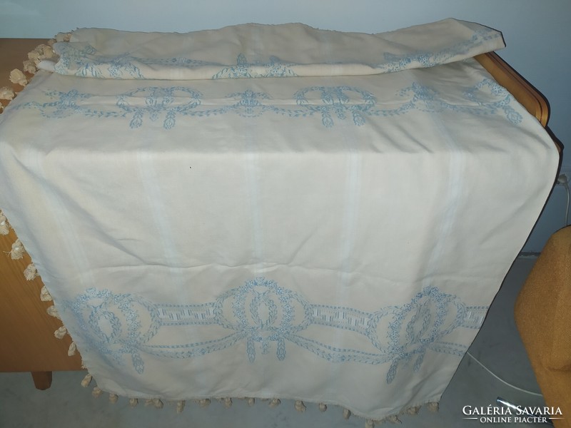 Art Nouveau linen tablecloth