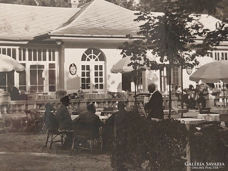 Régi képeslap 1938 Balatonföldvár cukrászda fotó levelezőlap