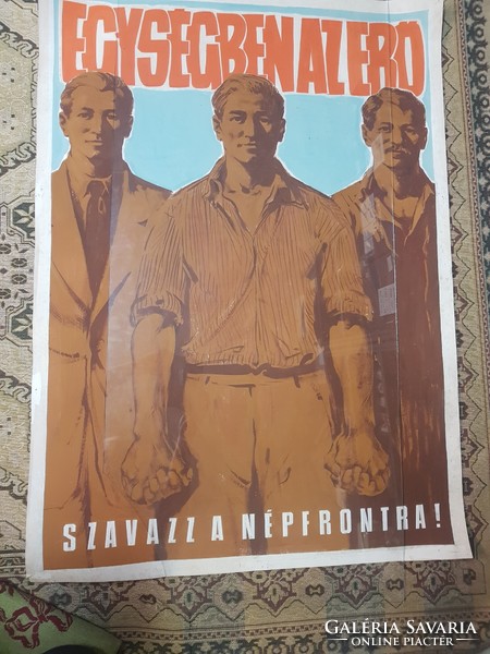 Old communist propaganda poster. László Balogh