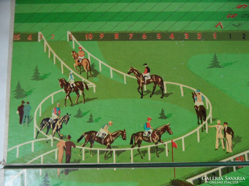 Retro, old horse racing board game