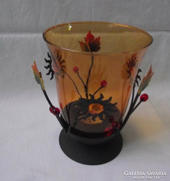 Sunny glass candle holder