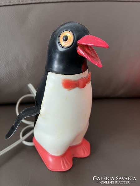 Régi karácsonyi pingvin távirányítós játék karácsonyfadísz