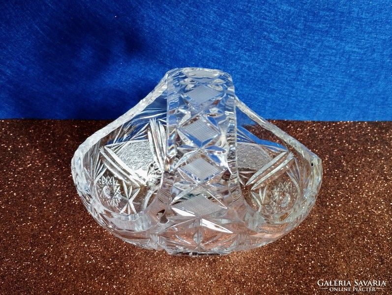 Bohemia crystal table basket