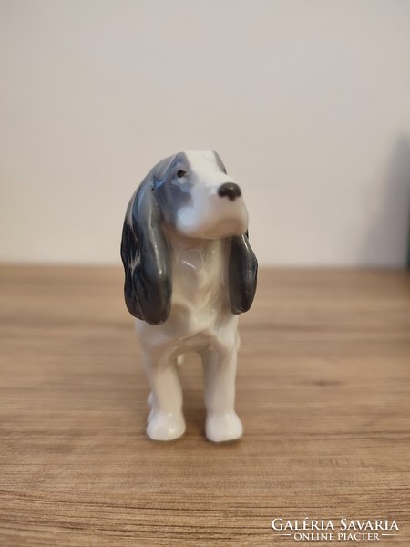 Porcelain spaniel dog figure metzler and ortloff