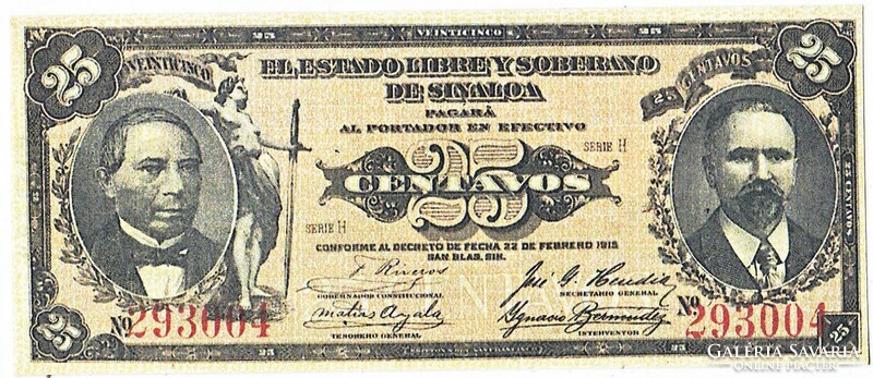 Mexico 25 Mexican pesos 1915 replica
