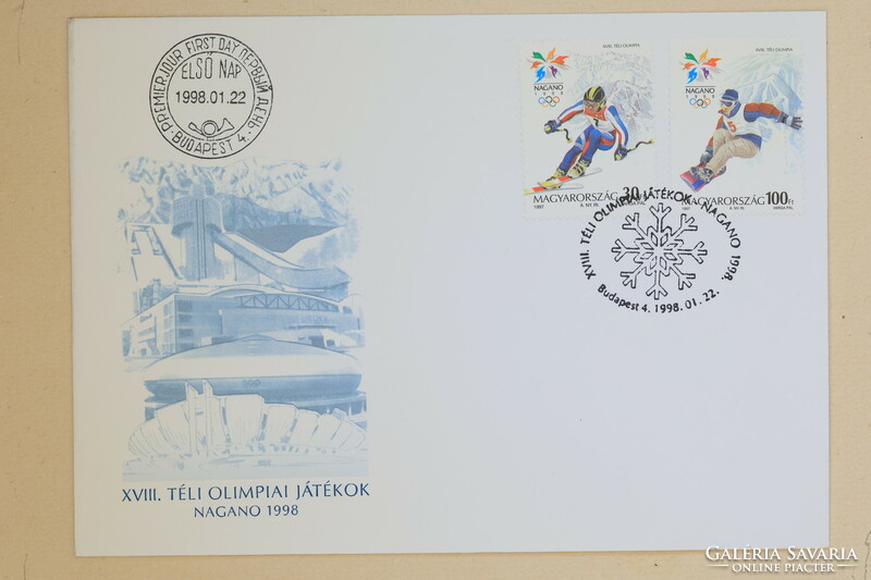 XVIII. Téli Olimpiai Játékok - Nagano '98 - Elsőnapi bélyegzés - FDC