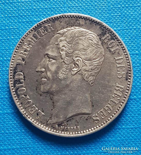 Belgium 5 Frank Lipót 1853