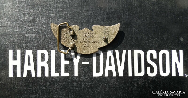Old and rare motorcycle harley-davidson vintage original bronze belt buckle