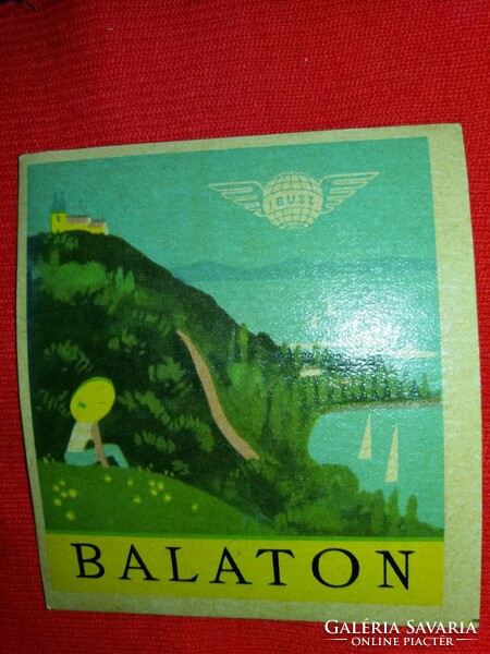 Antique balaton - suitcase label sticker collector's condition according to the pictures