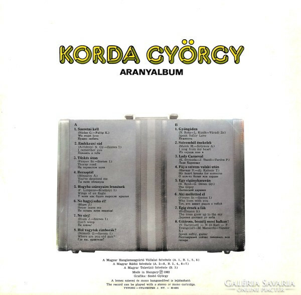 György Korda - golden album vinyl record