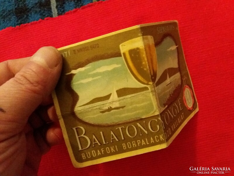 Old - Budafok - Balaton pearl sparkling wine 0.7 l drink label condition according to the pictures