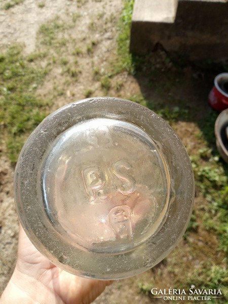 Régi szódásüveg, Kőbánya polgári Serfőző szikvizgyára, 1 literes