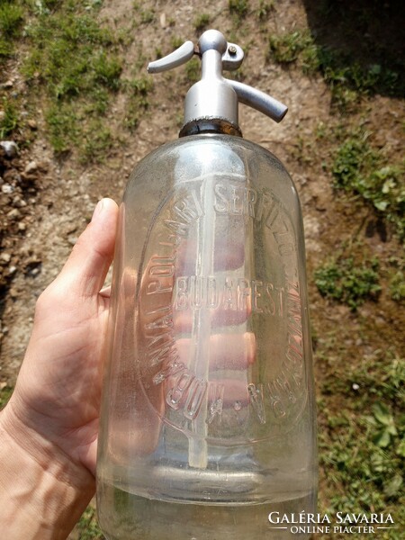 Old soda bottle, 1 liter for the municipal brewery's waste water factory in the quarry