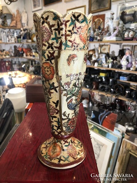 Art Nouveau ceramic vase, 26 cm high, a rarity.