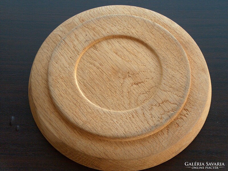 Fa asztali kínáló, fa kenyértartó 2 db
